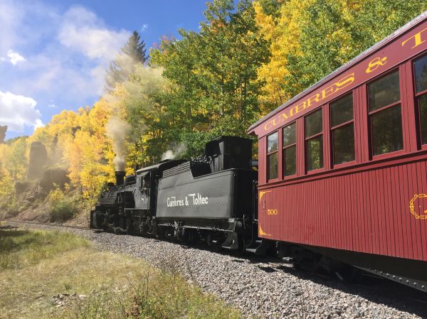 Steam Locomotive on the Cumbres and Toltec Scenic Railroad